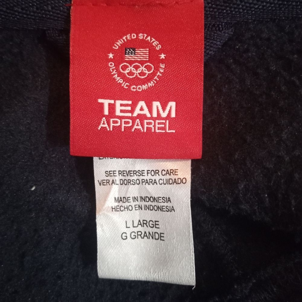 USA Olympic Committee Woman's Full Zip Fleece Lined Jacket Size L - Picture 3 of 3